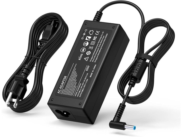LJO-EEIH 65W Laptop Charger Blue Tip Compatible with HP Pavilion x360 14 15 17, Envy x360 13 15 17, Elitebook 840 G5, Zbook 14u G4 G5 15u 15 G3...