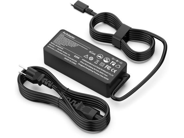 65W 45W USB-C Laptop Charger Compatible with Lenovo X1 Carbon, ThinkPad T480/T490/T14/T14s, Yoga C740, IdeaPad Flex 5/E15, and ADLX65 Series (20V...
