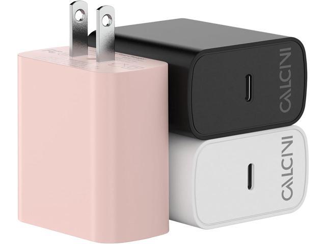 USB C Charger Block CALCINI 3 Pack GAN 65W PD Compact Fast Type C Wall Charger for Laptop Charger Power Adapter MacBook Pro/Air, GalaxyS21/S20,.