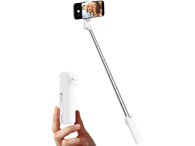Viozon Portable Selfie Stick, Lightweight Extendable Stainless Steel Tube,All-in-One Compact Selfie Stick with Wireless Remote Compatible with 4-7'...