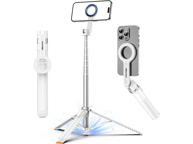 UBeesize 70' Auto-Open Magnetic Tripod for iPhone, MagSafe Selfie Stick with Remote, Portable Phone Stand for Recording, Travel and Vlogging,...