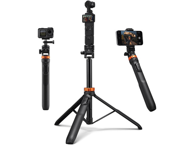 K & F CONCEPT MS24 Selfie Stick Tripod, 69' Extendable Light Stand with 1/4' Screw and Remote, Camera Phone Stand Mini Tripod Compatible with DJI...