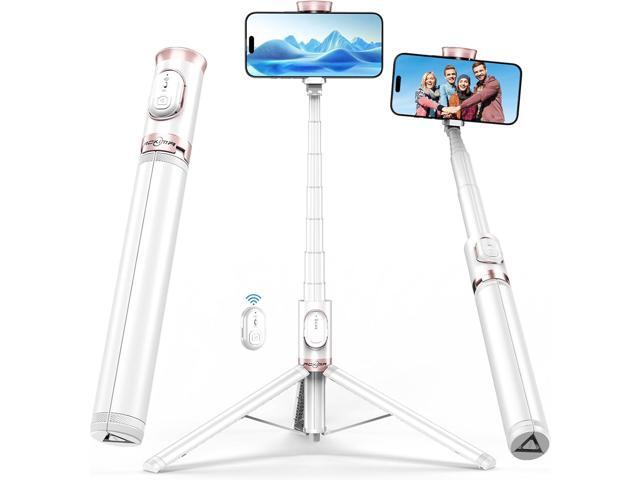 67' Selfie Stick Tripod, All in One Phone Tripod with Wireless Remote, Extendable Compact Tripods Portable Travel Stand for iPhone Android...