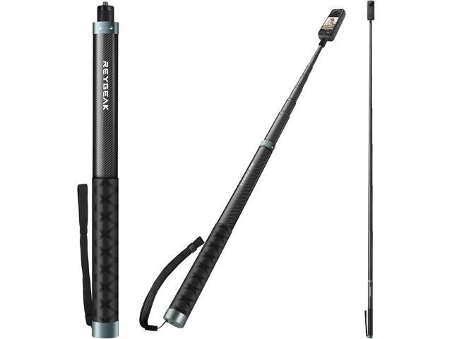 REYGEAK 118' Extended Selfie Stick for Insta360 X4,9.8ft Ultra Long Invisible Selfie Pole with 1/4 Screw,Carbon Fiber Waterproof Extension Monopod...