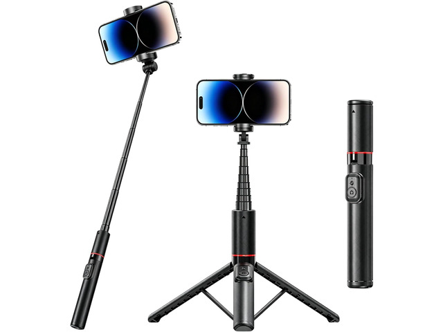 Minimal Creator Tripod for iPhone 53 Compact Phone Tripod with Bluetooth Remote for Everyday Vlogging, Café Workspace & Mobile Content Creation
