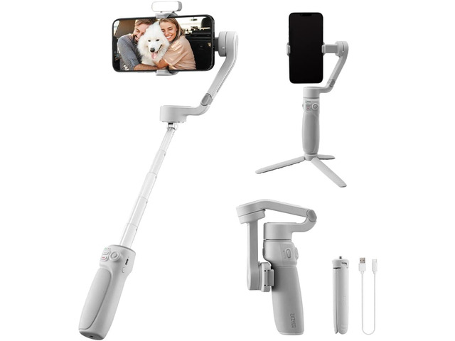 Zhiyun Smooth Q4 Gimbal Stabilizer, Built-in Extension Rod, Portable and Foldable, Vlogging Stabilizer, YouTube TikTok Video