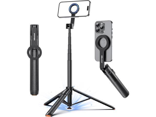 UBeesize 70' Auto-Open Magnetic Tripod for iPhone, MagSafe Selfie Stick with Remote, Portable Phone Stand for Recording, Travel and Vlogging,...
