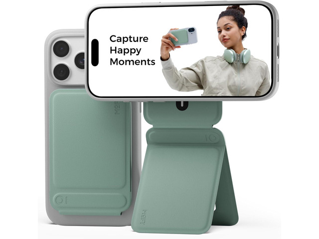 MOFT Phone Tripod Stand Selfie Stick for iPhone, Multi-Angles iPhone Stand, Lightweight & Portable Phone Holder, Strong Magnets, MOVAS Vegan...