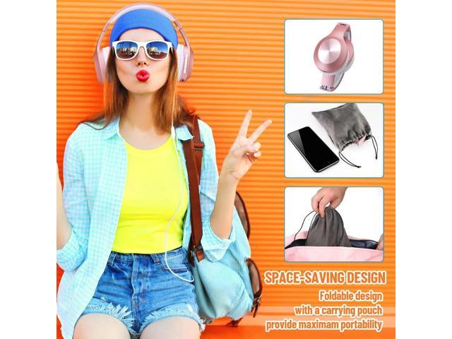 Bluetooth Headphones Over Ear, 68H Playtime and 3 EQ Music Modes Wireless Headphones with Microphone/Deep Bass, HiFi Stereo Foldable Lightweight...