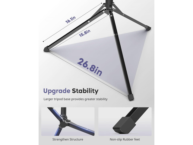 Aureday Phone Tripod, 92' Cell Phone Stand with 15' Gooseneck, Remote and Phone Holder, Overhead & Selfie Stick for Recording/Watching/Vlog,...
