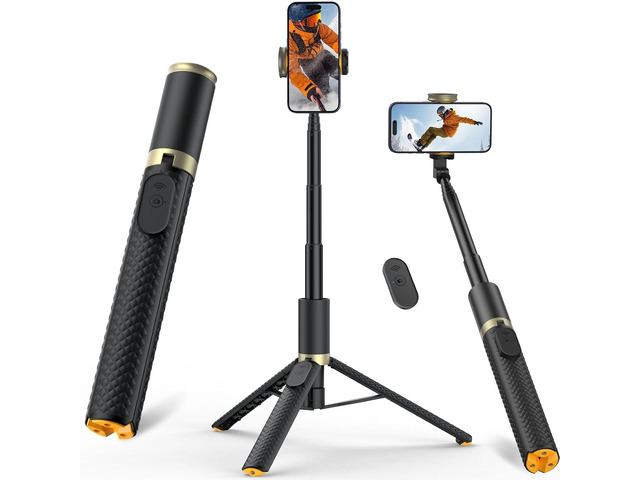 62' Phone Tripod & Selfie Stick, Tripod for iPhone with Remote, Portable, Lightweight Travel Stand for Selfies Video Recording Vlog, Extendable...