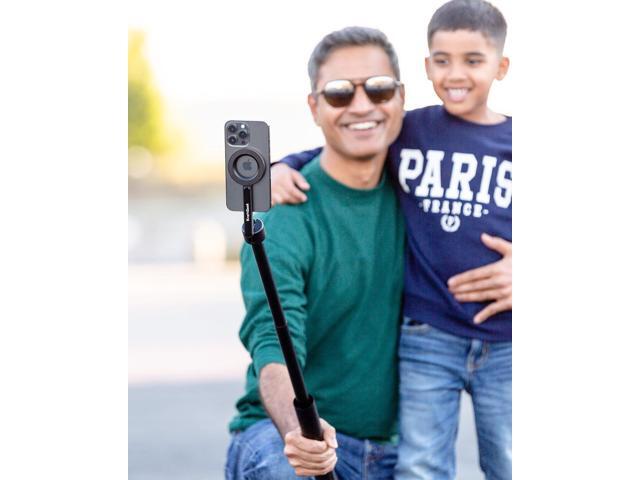 Magnetic Tripod for iPhone, 64 Selfie Stick for iPhone Magsafe, Phone Tripod Stand with Remote for Cell Phone Video Recording Travel