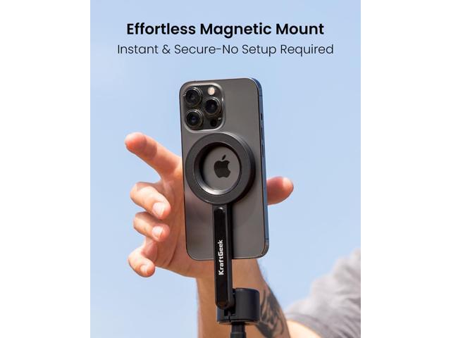 Magnetic Tripod for iPhone, 64 Selfie Stick for iPhone Magsafe, Phone Tripod Stand with Remote for Cell Phone Video Recording Travel