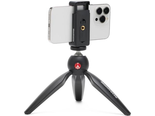 Manfrotto Mini Tripod with Universal Smartphone Clamp, Made in Italy, for iPhone with or Without Case, CSC, Vlogging, Videography,...