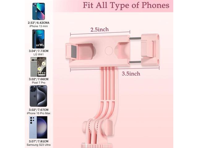 Selfie Stick Tripod with Fill Light, Phone Selfie Stick,Durable Stainless Steel Design,Bluetooth Remote Control,and Stable Three-Legged Support for...
