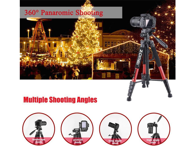 ZOMEI Tripod 74 Camera Tripod, Aluminum Professional Heavy Duty Camera Tripod Stand, Tripod for Camera DSLR SLR with Carry Bag, Compatible with...