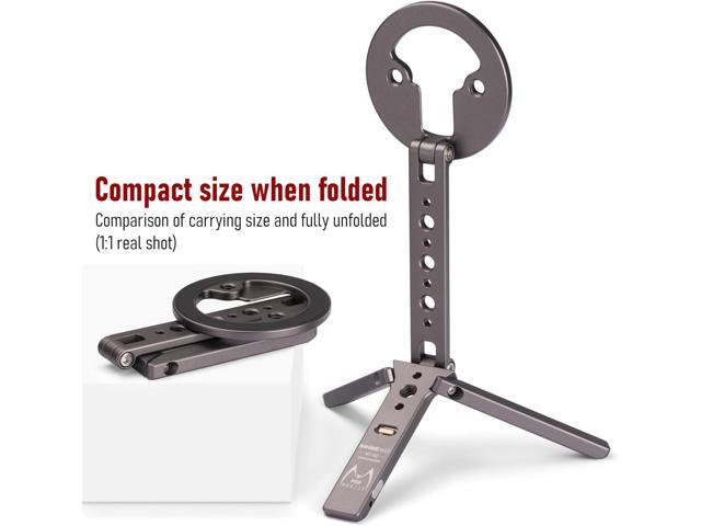 Magnetic Tripod for iPhone 12/13/14/15/16 & MagSafe Cases Handy Phone Stand 20 N52 Magnets Inside, Cold Shoe Mount, 1/4' Screw & Foldable Hook