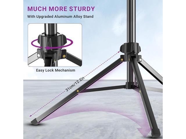 67' Camera Tripod Stand, Compact Tripod for Camera with Phone Holder & Ball Head, Portable Aluminum DSLR Tripods for Cell Phone, Video Recording,...