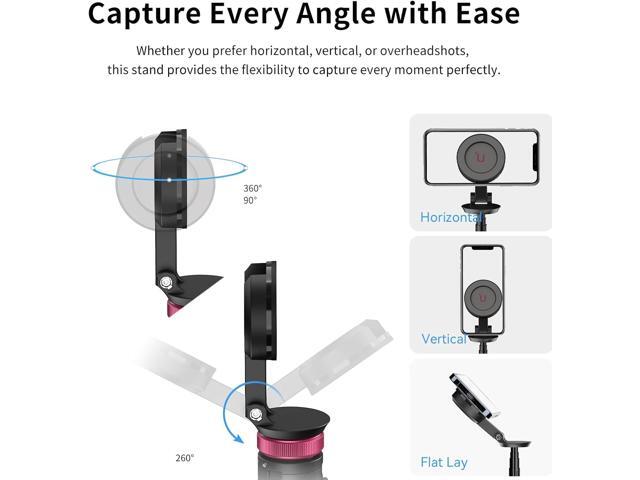 Ulanzi MT-84 Phone Tripod, 61' Magnetic Selfie Stick With Remote for iPhone 15/14/13/12 Series, Extendable Cell Phone Stand, Portable iPhone Holder...