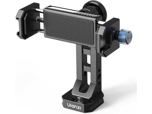 Ulanzi MA53 Smartphone Tripod Adapter, Arca Swiss/Uka Port, 2 Cold Shoe, 360 Metal Phone Tripod Adapter, iPhone Samsung Holder for Photo Video...