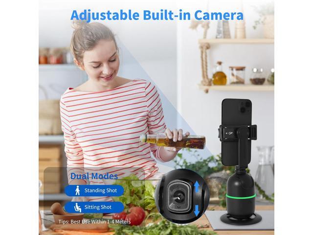 KozyOne Auto Face/Body Tracking Tripod, No App Required, 360° Rotation Phone Holder with Fill Light, Auto Tracking Phone Stand, Smart Gesture...