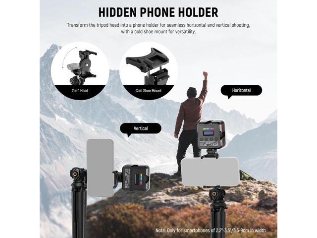 NEEWER Tripod for iPhone with Remote, Mini Flexible Phone Tripod Stand Vlog Selfie Stick with Phone Holder & Action Camera Adapter Compatible with...