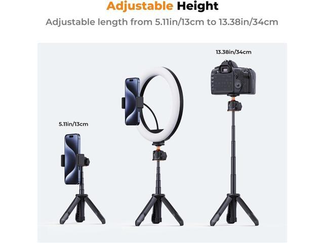 K & F Concept Selfie Stick Tripod, Handheld Tripod Small Camera Tripod Max Load Capacity 2kg, 1/4' Screw Universal for Sony A1 II A7 IV ZV-1F Canon...