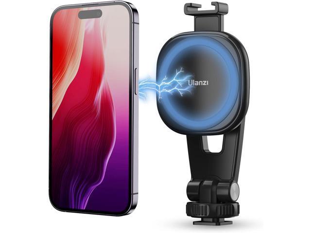 ULANZI Magnetic iPhone Tripod Mount MA23, Magnet Phone Holder Adapter Tripod Attachment Compatible with MagSafe Only for iPhone 12 13 14 15 16 Plus...