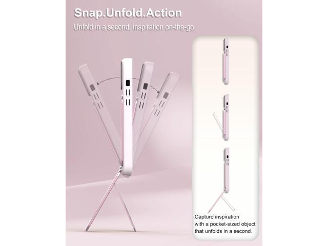 Phone Tripod Stand, Aluminum Alloy Mini Tripod Compatible with Magsafe iPhone 16/15/14/13/12 Series, Foldable Strong Magnetic Phone Stand,...