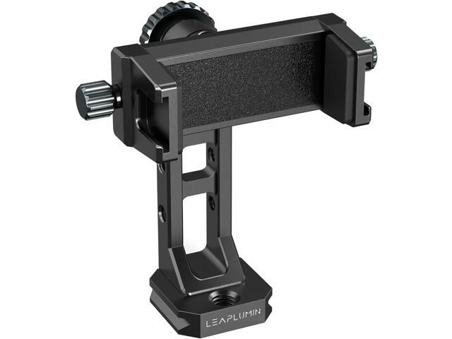 Metal Phone Mount for Tripod with 2 Cold Shoes & Arca Port,Phone Holder Stand with 4 * 1/4' Screw Mount,Support Vertical & Horizontal Rotate...