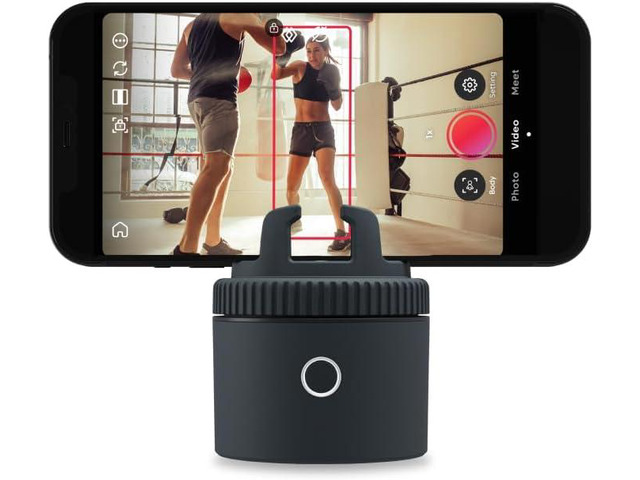 Pivo Sports Lite Pack Auto Tracking Phone Holder, 360° Rotation Phone Stand for Sports Training, Racket Sports, Tennis, Gym, Basketball Video...