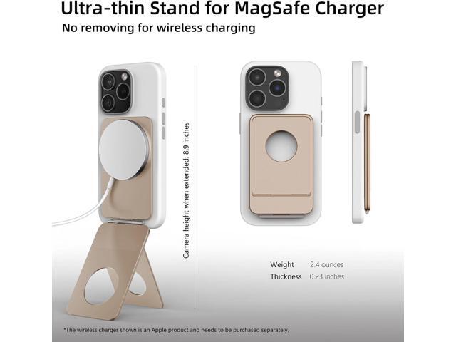 Phone Tripod Stand, Aluminum Alloy Mini Tripod Compatible with Magsafe iPhone 16/15/14/13/12 Series, Foldable Strong Magnetic Phone Stand,...