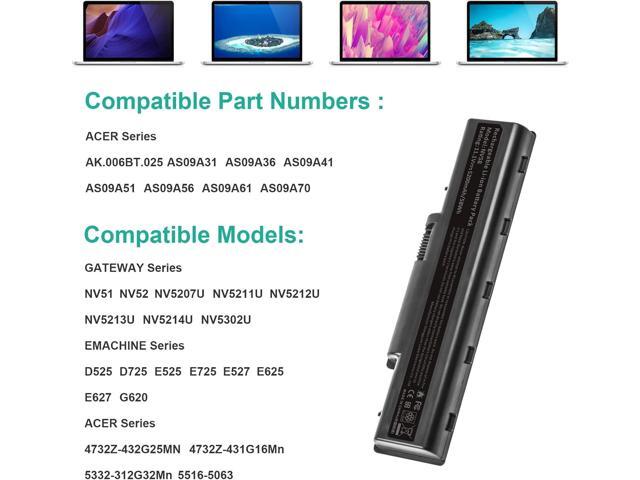 Fancy Buying AS09A31 Laptop Battery for Acer Aspire 5532 5732Z 5334 5517 AS09A61 AS09A41 AS09A51 AS09A71 AS09A75, Bell EasyNote TJ61 TJ62 TJ63 TJ64...