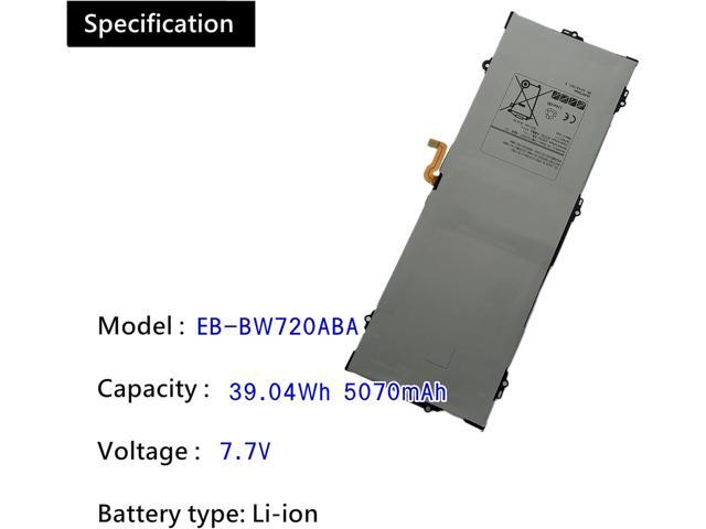 EB-BW720ABA EB-BW720ABE Battery Replacement for Samsung Chromebook Plus V2 XE310XBA XE350XBA XE520QAB XB521QAB K01US K02US K03US Galaxy Book 12...