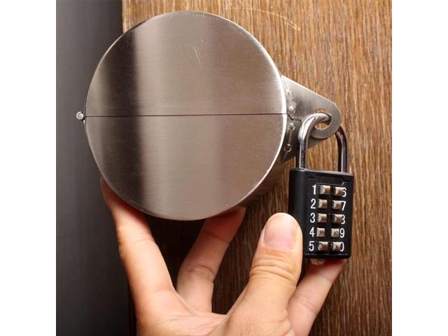Door Handle Lock, Door Knob Lock Out Device,Cover to Disable The Doorknob/Faucet/Valve, Prevents Turning of Door Knob and Access to Keyhole,...