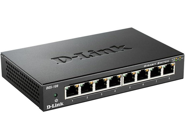 D-Link DGS-108 8-Port Gigabit Ethernet Switch