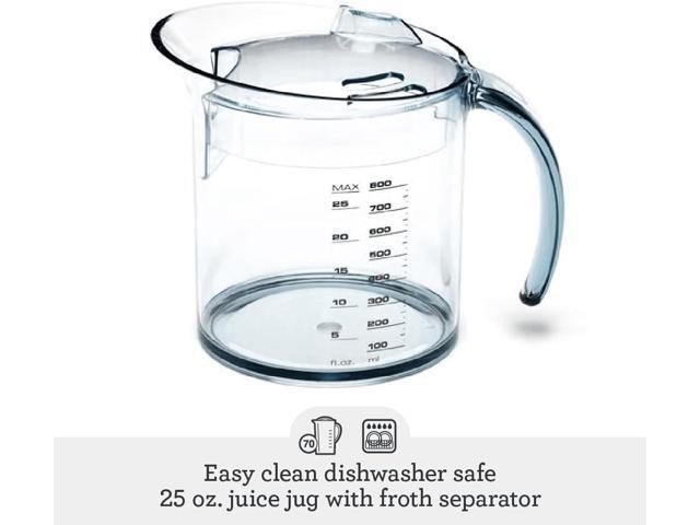 Breville BJE200XL Juice Fountain Compact Centrifugal Machine, 25 oz, Silver
