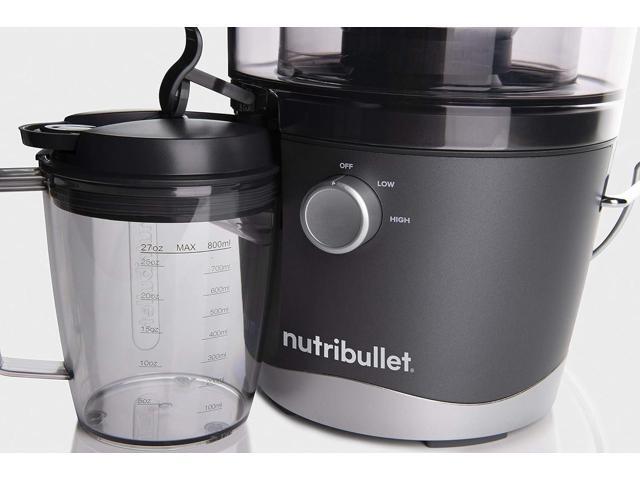 NutriBullet Juicer Centrifugal Juicer Machine for Fruit, Vegetables, and Food Prep, 27 Ounces/1.5 Liters, 800 Watts, Gray NBJ50100