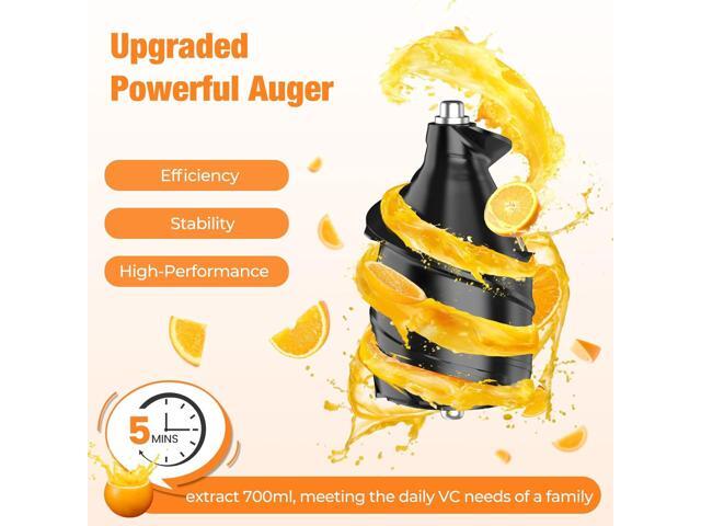 Slow Cold Press Juicer Machines: Masticating Cold Pressed Compact Juicer For Vegetable And Fruit Easy To Clean, Silver Grey