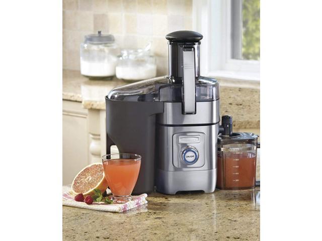 Cuisinart Juicer Machine, Die-Cast Juice Extractor for Vegetables, Lemons, Oranges & More, CJE-1000P1,Silver/Black, 15.35' x 11.8' x 19.01'