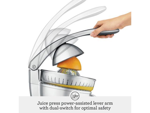 Breville BCP600SIL, Citrus Press Motorized Juicer Machine, Silver