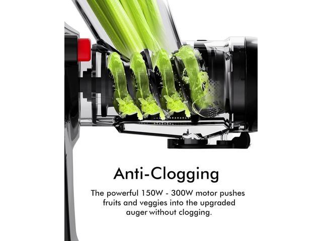 SiFENE Slow Masticating Cold Press Juicer Machines for Fruit & Vegetable, Juice Yield Maker Extractor with Dual Mouth, Quiet Motor & Anti-Clog...