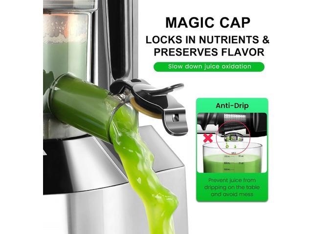 Ventray Cold Press Juicer, 3'' Wide Feed Chute Slow Masticating Juicer Machine for Whole Fruits & Vegetables, 240W Powerful Motor, Easy to Clean,...