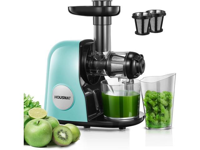 Juicer Machines, HOUSNAT Professional Celery Slow Masticating Juicer Extractor Easy to Clean, Cold Press Juicer with Quiet Motor and Reverse...