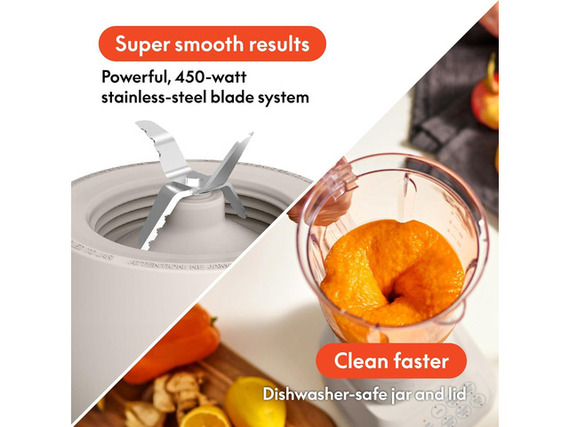 bella 10 Speed Countertop Blender, Juicer & Smoothie Maker, Fits-anywhere Kitchenware, Slim Flip & Store Design, Dishwasher Safe 48oz Capacity...