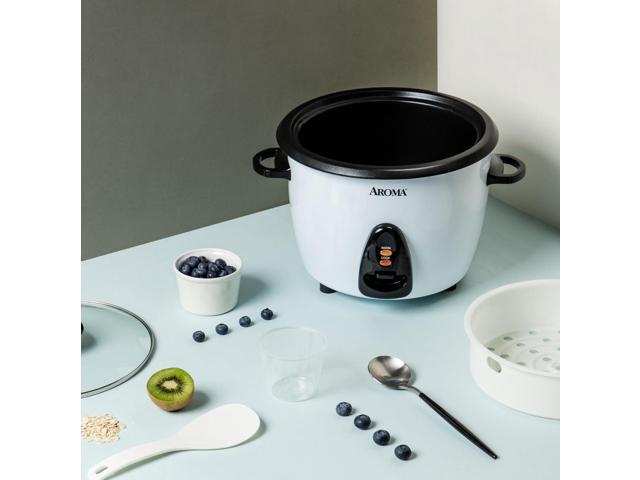 Aroma Housewares ARC-360-NGP 20-Cup Pot-Style Rice Cooker & Food Steamer, White