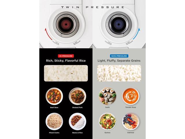 CUCKOO CRP-RT0609FW 6-Cup (Uncooked) / 12-Cup (Cooked) Twin Pressure Rice Cooker & Warmer with Nonstick Inner Pot, 14 Menu Options, Safe Steam...