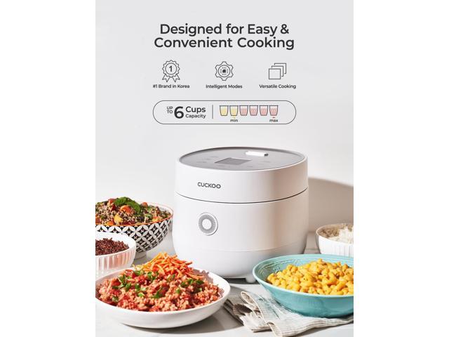 CUCKOO CR-0675FW 6-Cup (Uncooked) / 12-Cup (Cooked) Micom Rice Cooker with Nonstick Inner Pot, 13 Menu Modes, LCD Display, Fuzzy Logic Tech, Auto...
