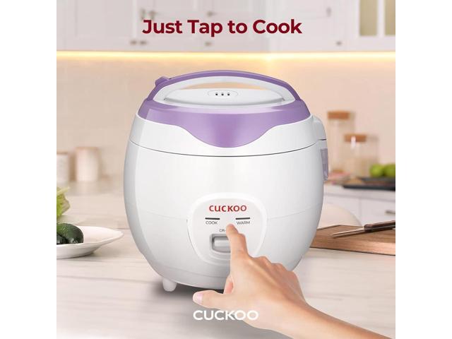 Cuckoo CR-0671V Basic Electric Small Rice Cooker & Warmer, 6 cups, with 3 Heating Areas, Rice Spatula, Drain Dish, Detachable Inner Lid, Rubber...