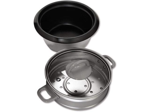Oster 6-Cup Rice Cooker with Steamer, Red (004722-000-000)